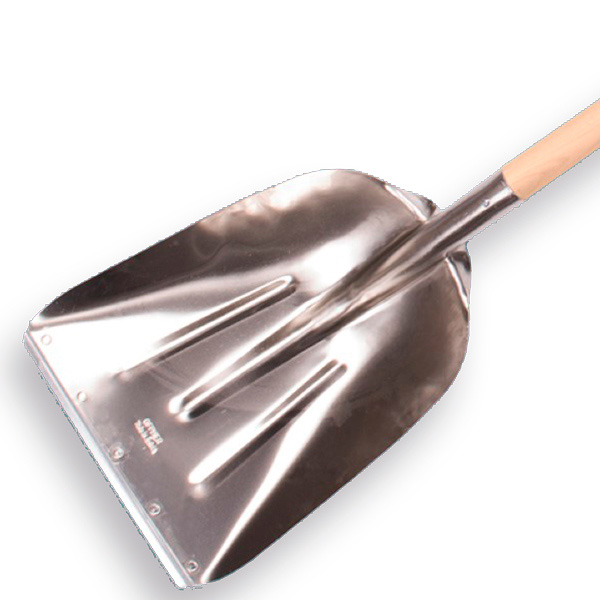 Graanschoppen aluminium met lange steel