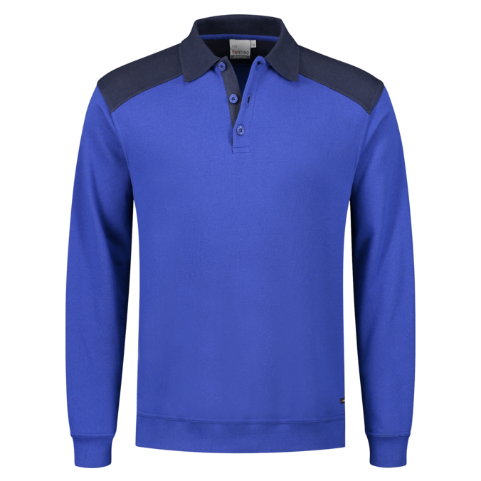 Santino polosweater Tesla royalblue-navy