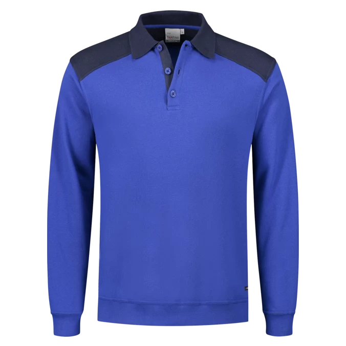 Santino polosweater Tesla royalblue-navy