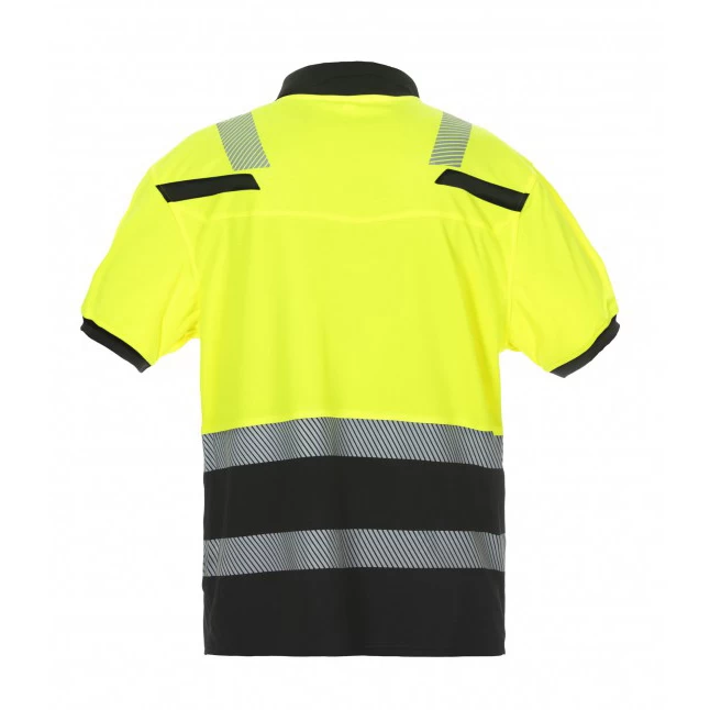 Hydrowear poloshirt Thorne yellow-black (high visibilty)