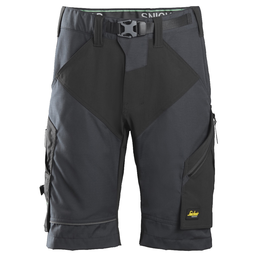 Snickers korte broek 6914 steelgrey-black