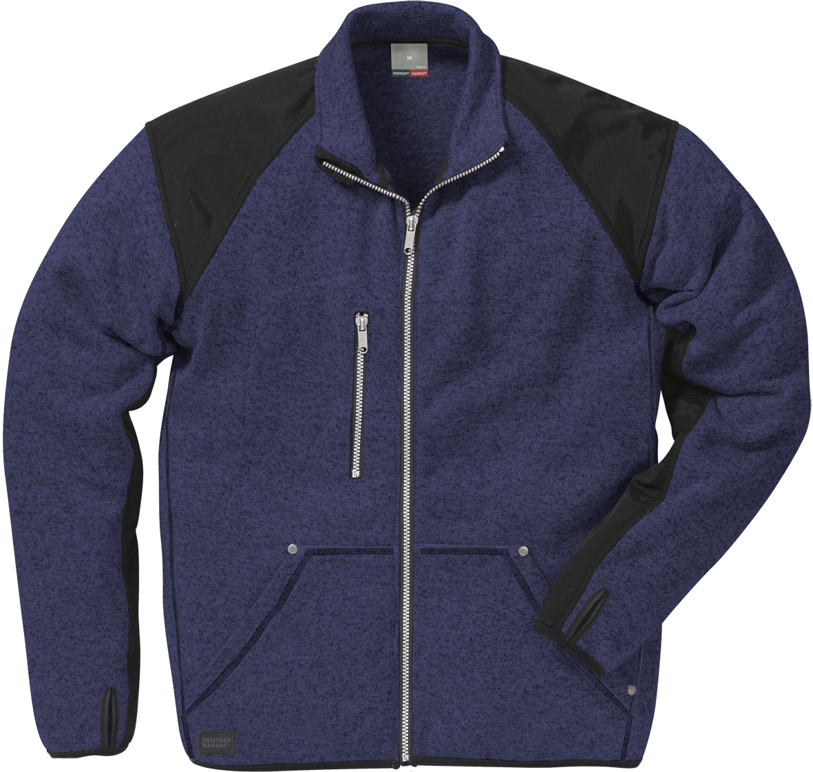 Fristads fleecevest 7451 blauw-zwart