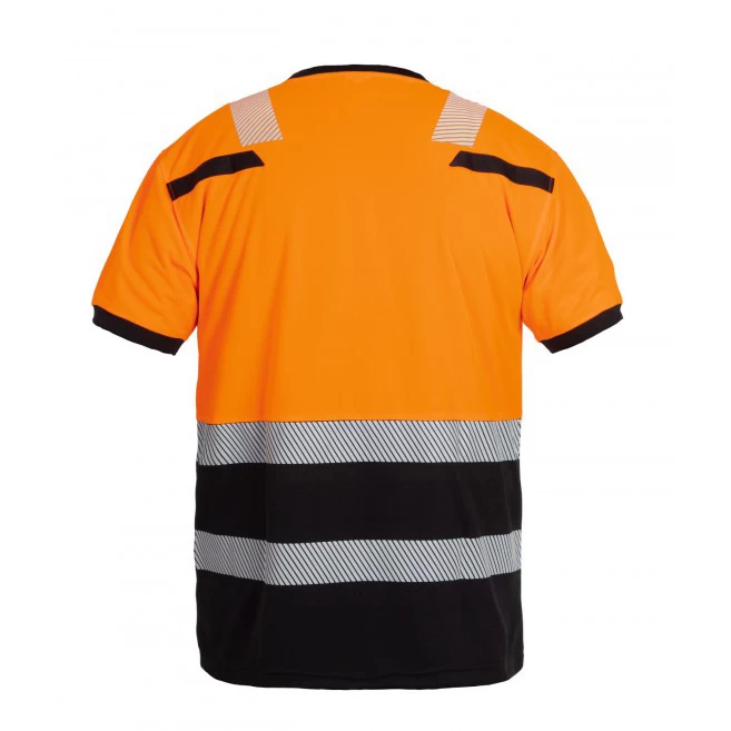 Hydrowear t-shirt Tulsa orange-black (high visibility)