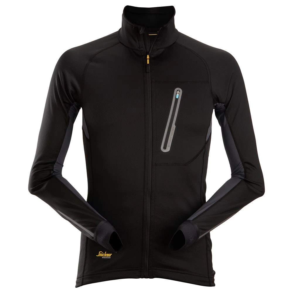 Snickers thermovest 9448 black-steel grey
