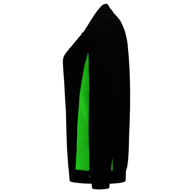 Tricorp polosweater bicolor 302002 black-lime (dames)