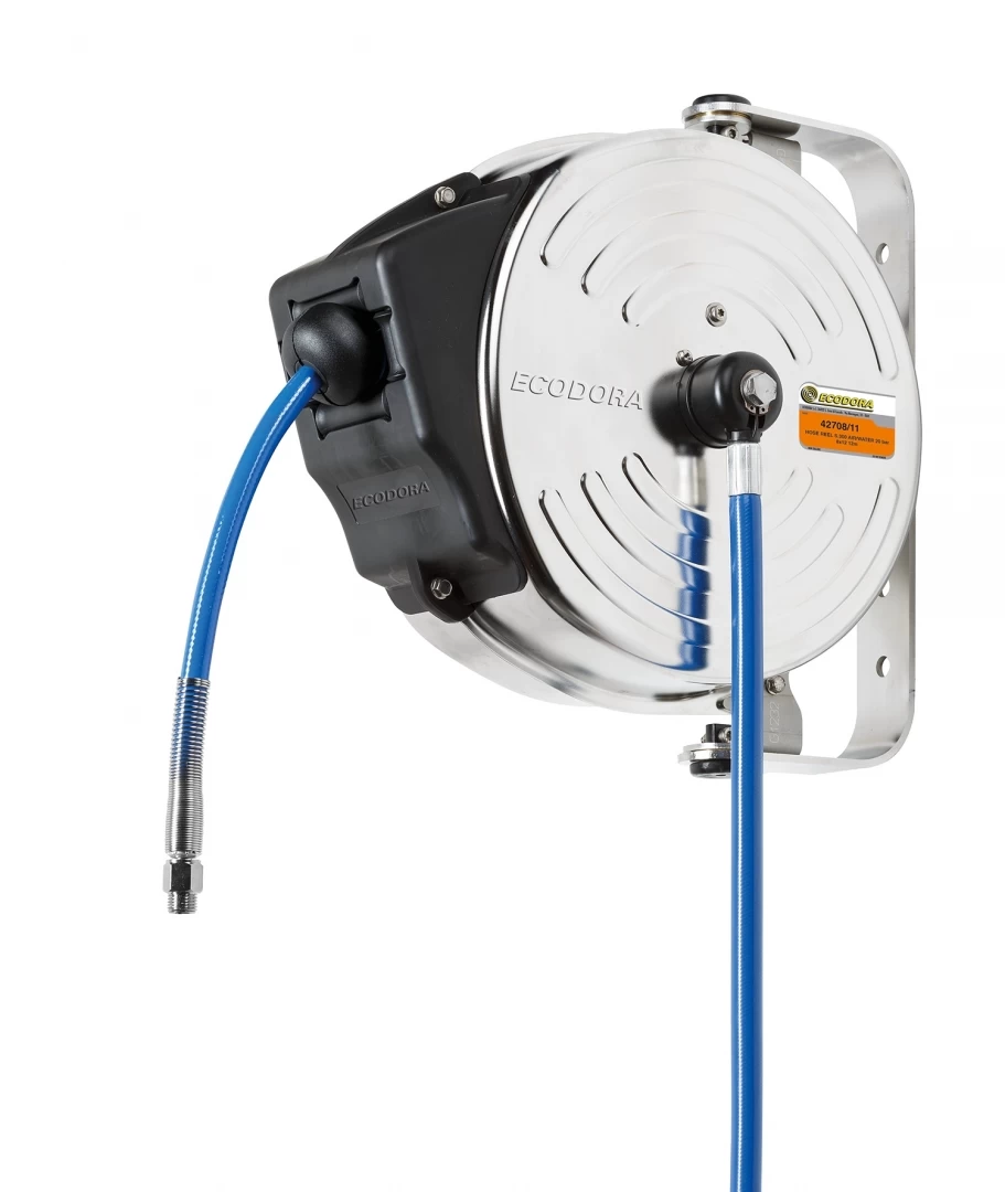 Luchthaspel auto RVS 15mtr 2X 3/8