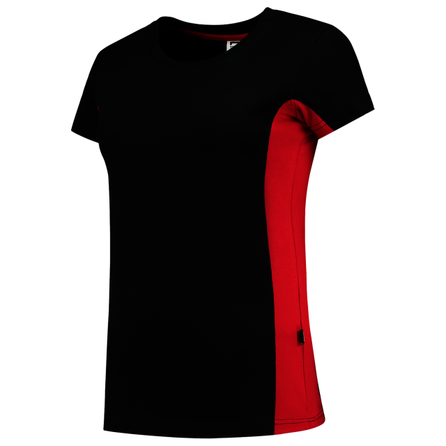 Tricorp t-shirt 102003 black-red (dames)