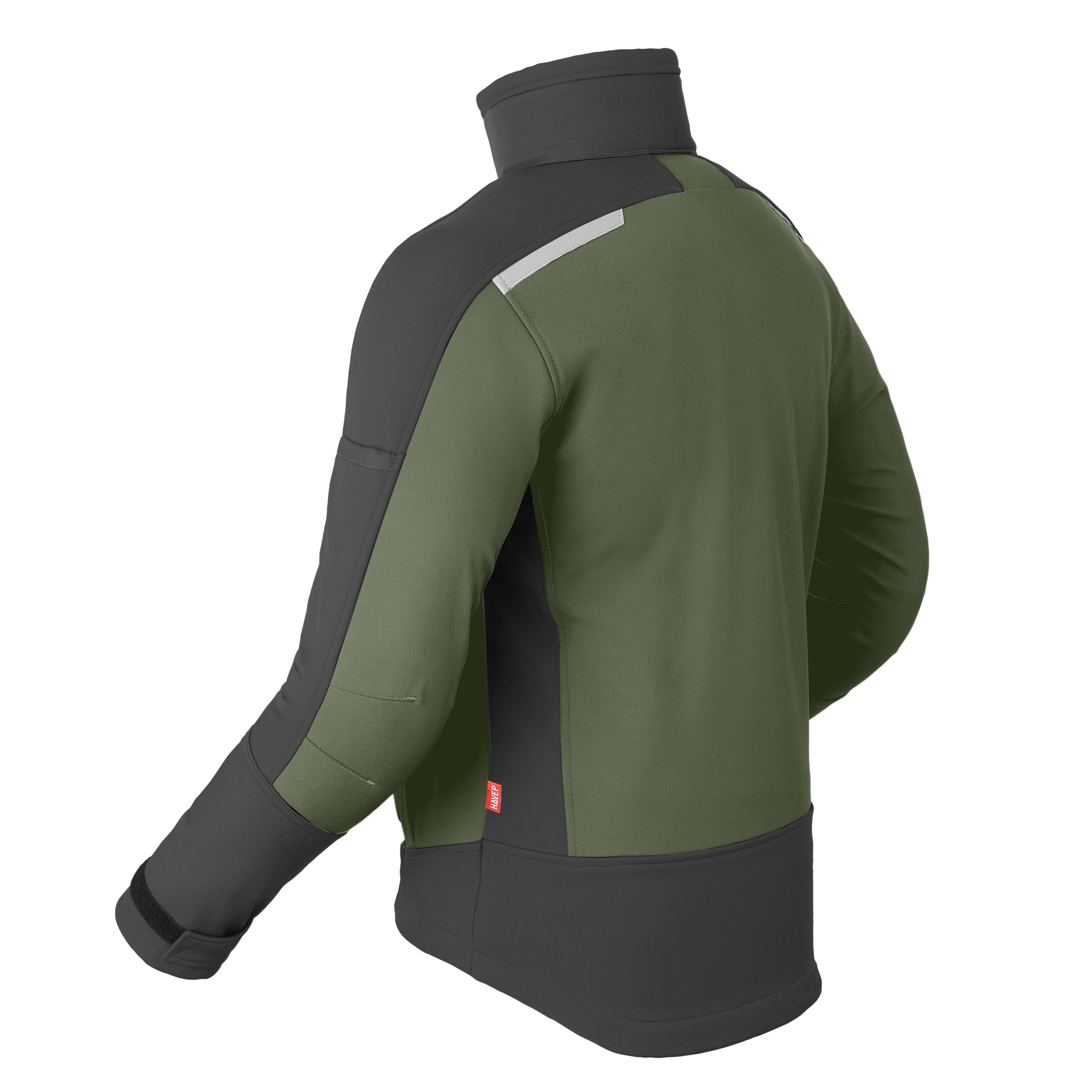 Havep softshelljas 40145 groen-grijs