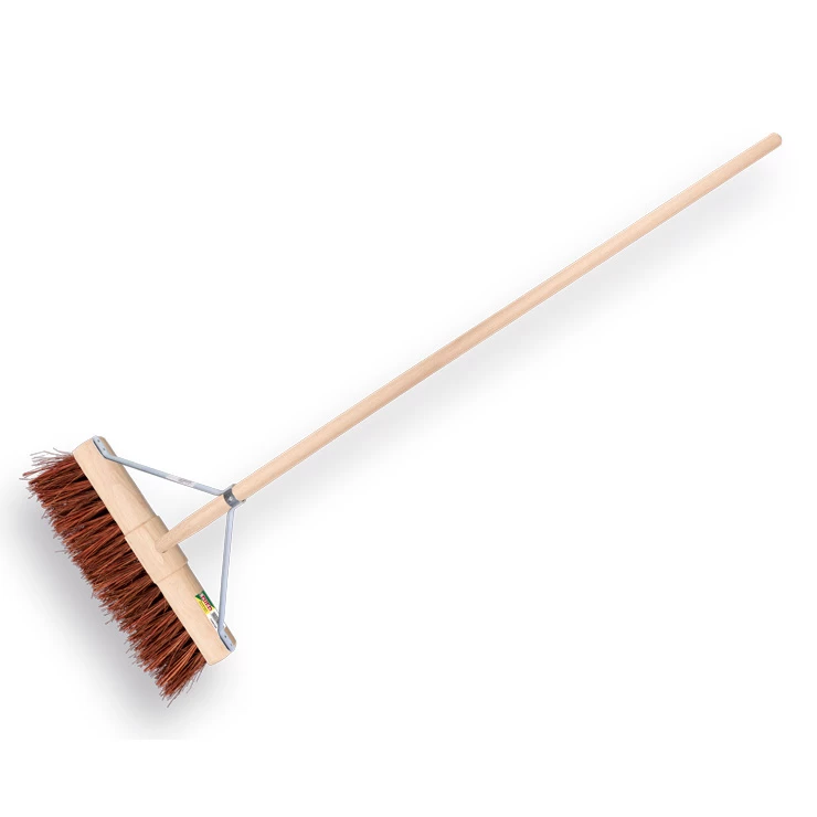 Bezem bruin met steel