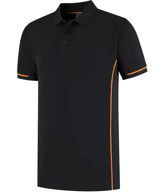 Santino poloshirt Carsen black-or.
