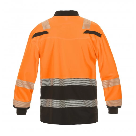 Hydrowear poloshirt Tanna orange-black (high visibilty)