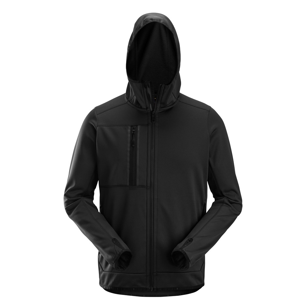 Snickers fleecevest hoodie 8058 black