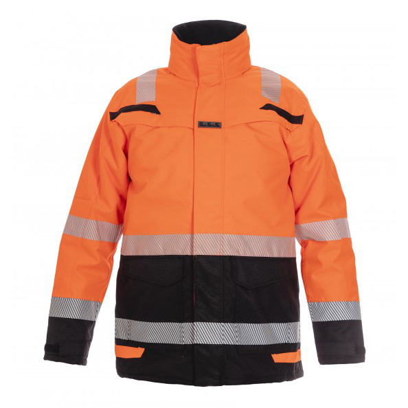 Hydrowear parka Utah orange-black (high visibility)
