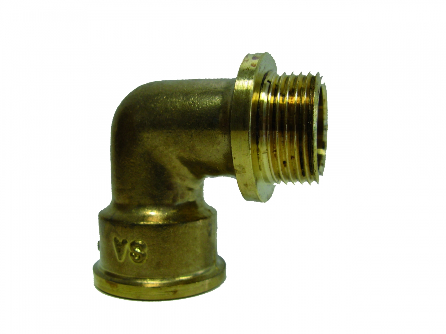 Messing Knie binnenxbuitendraad 