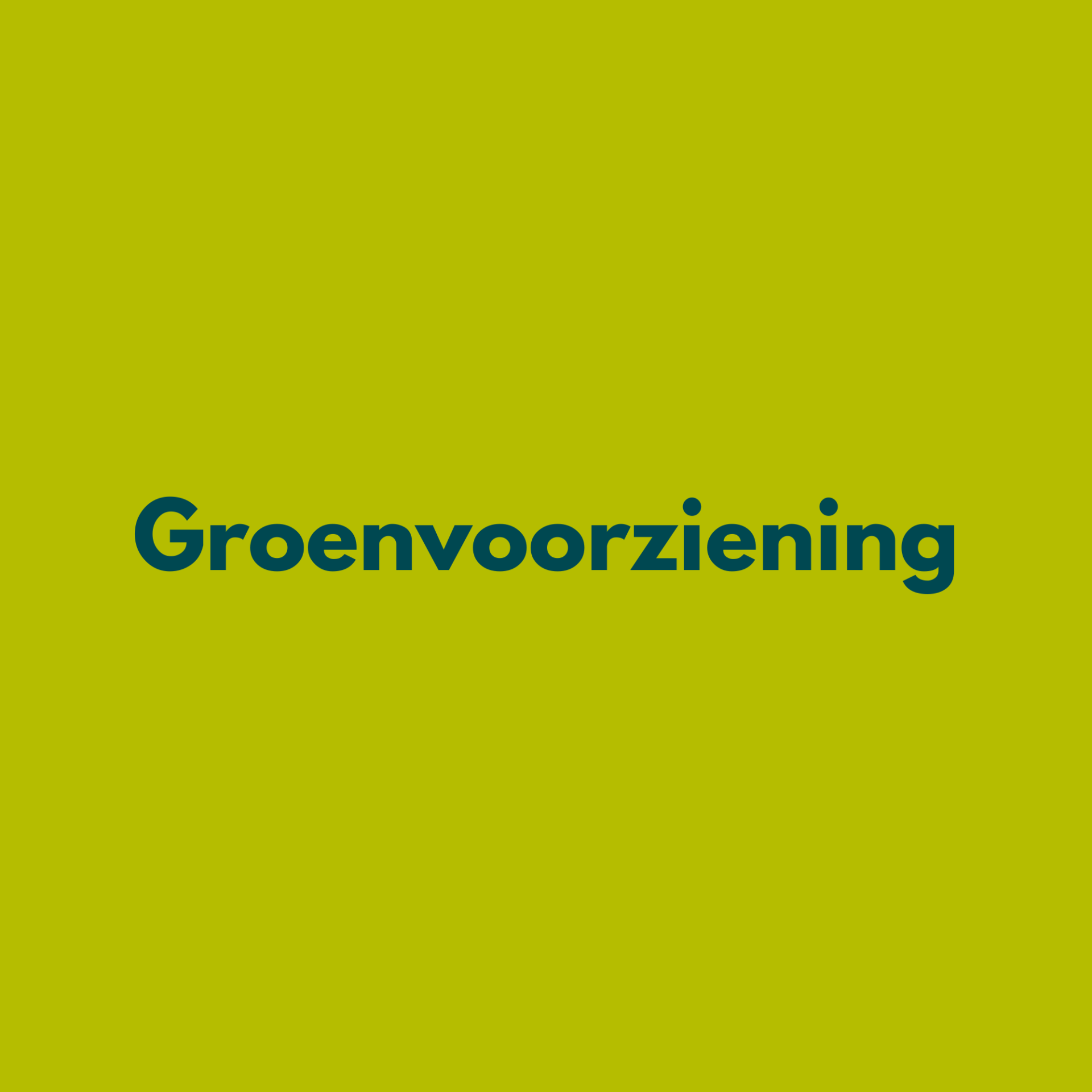 Groenvoorziening