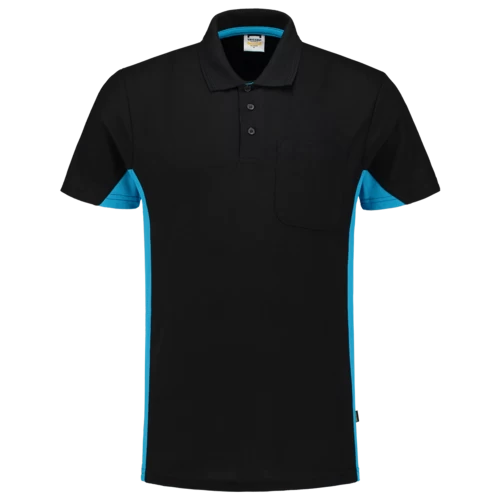 Tricorp poloshirt 202002 black-turquoise