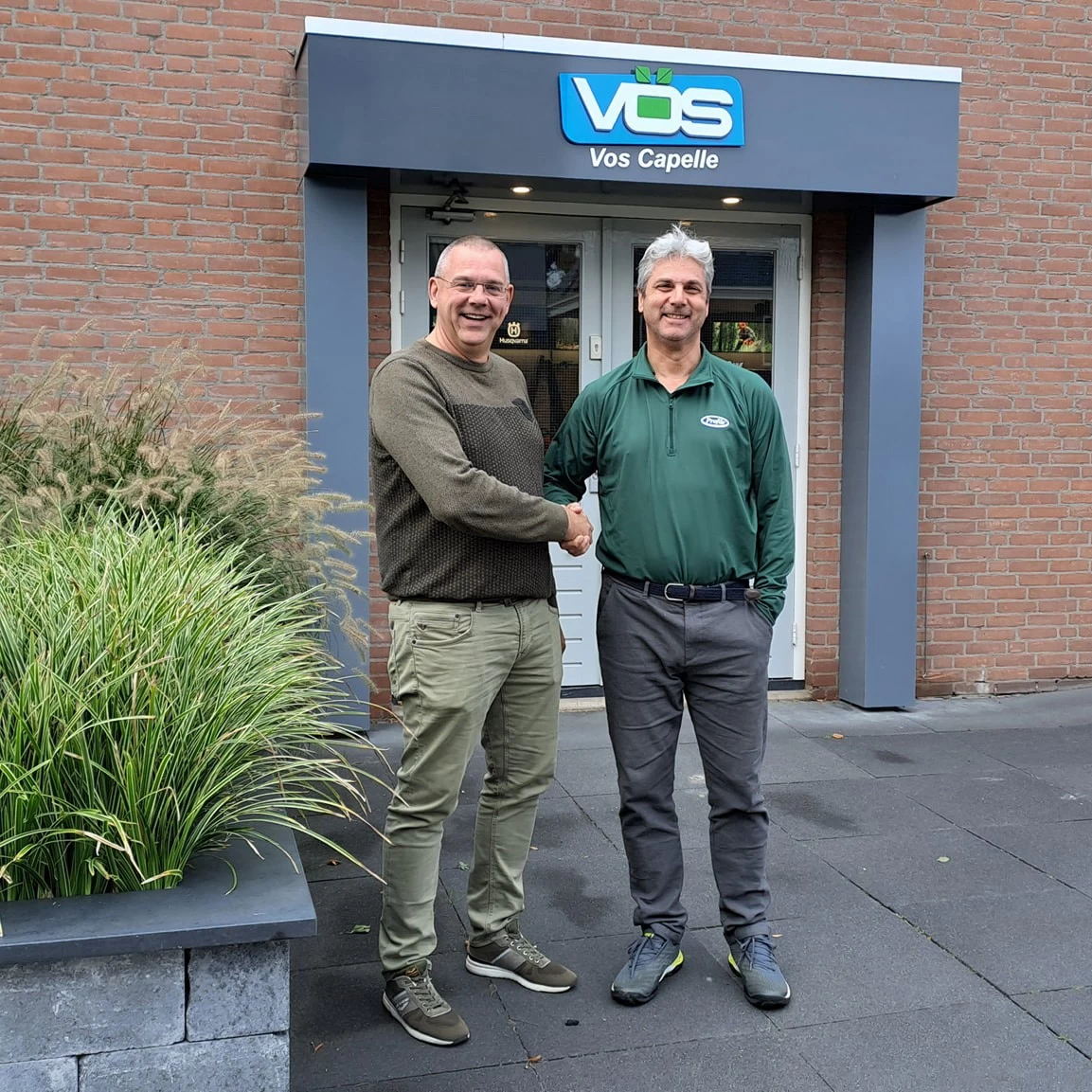 Casper Hoegen (Vos Capelle) met Dolf Keller (Profile Products)