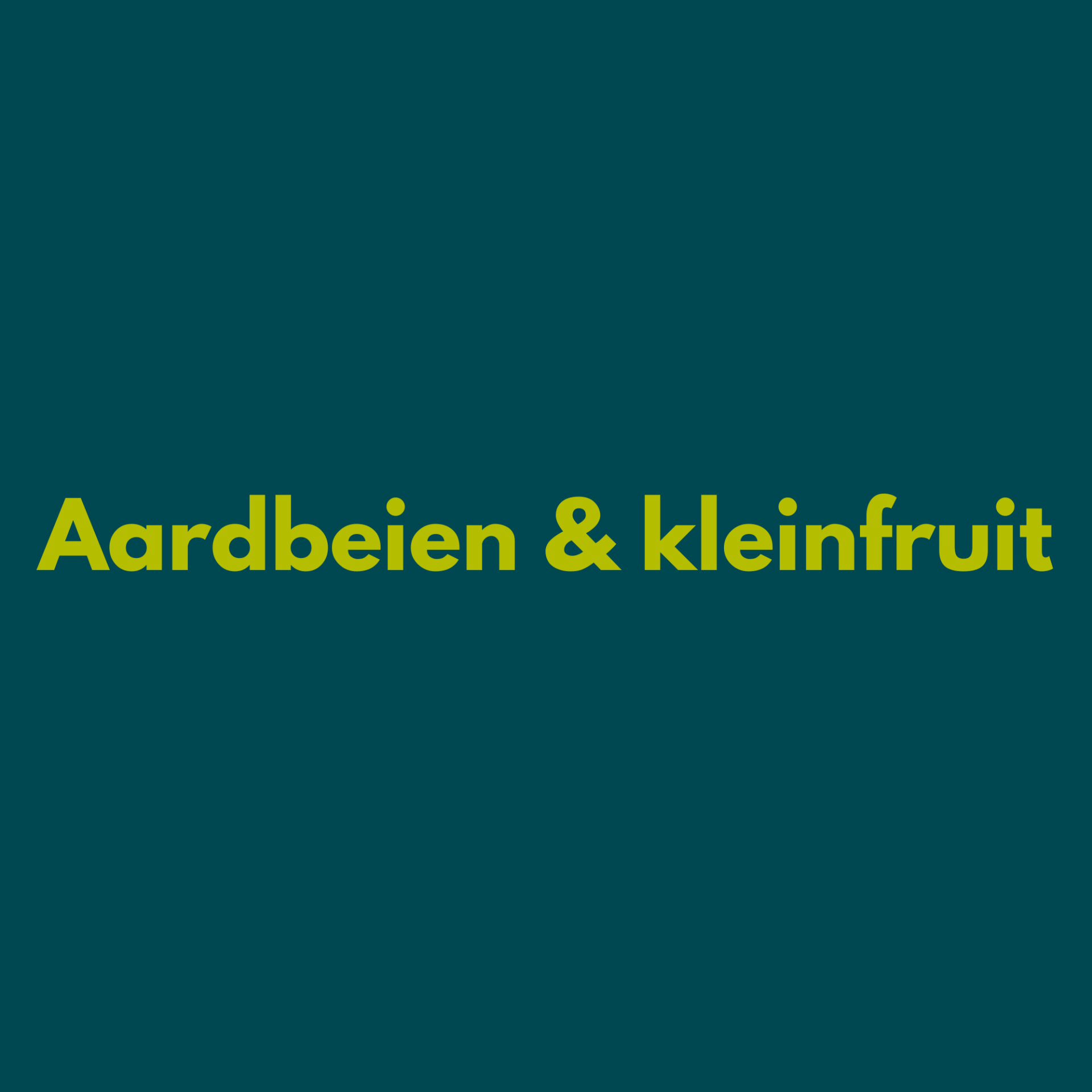 Aardbeien & kleinfruit