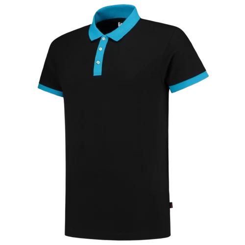 Tricorp poloshirt 201002 black-turquoise.