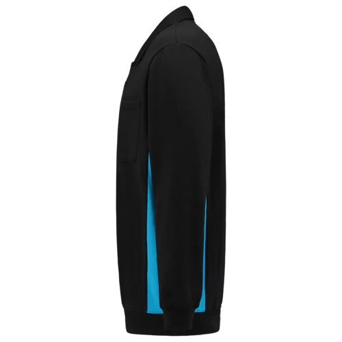 Tricorp polosweater 302001 bicolor black-turqouise