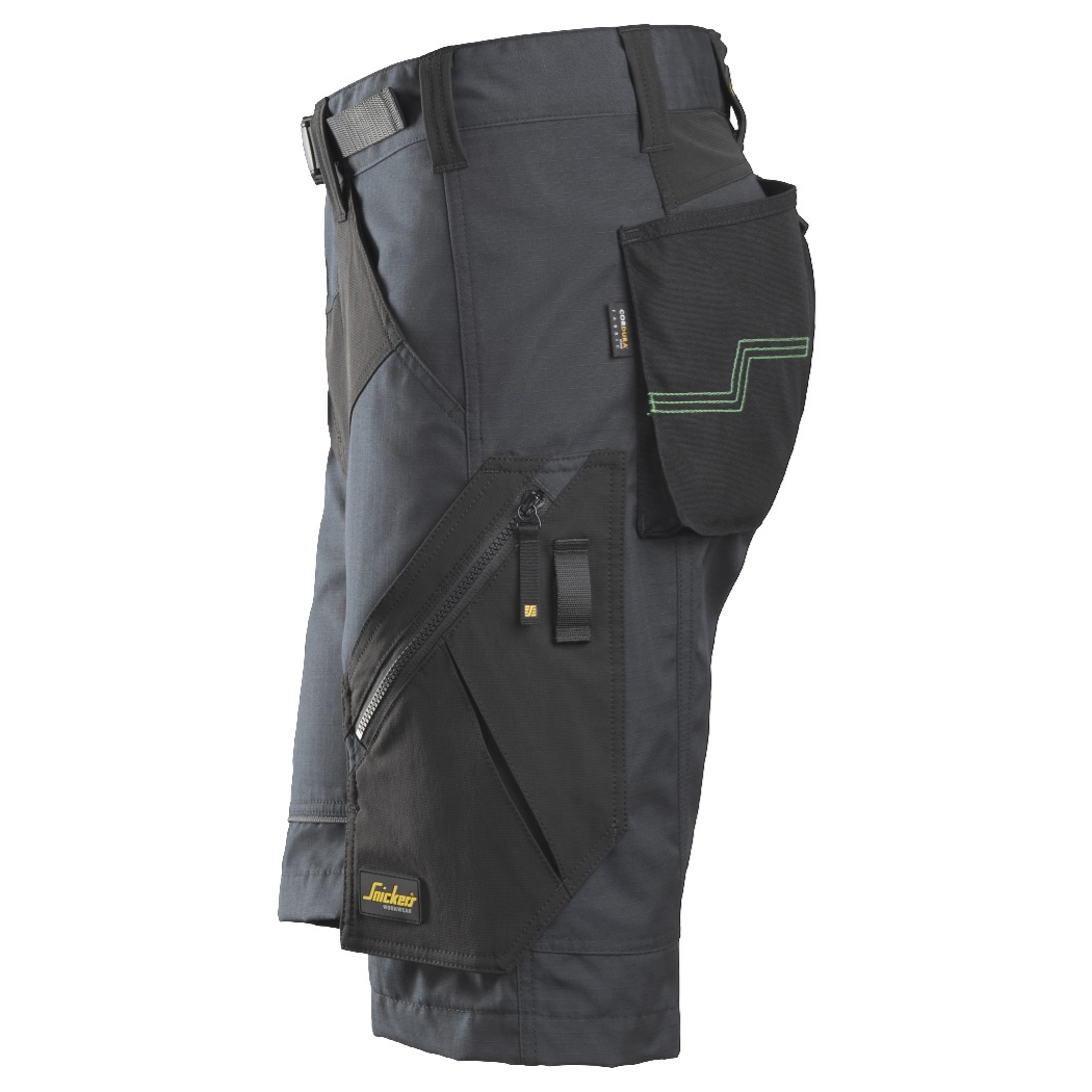 Snickers korte broek 6914 steelgrey-black