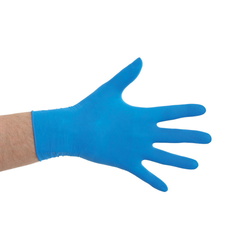 Latex disposable handschoen blauw