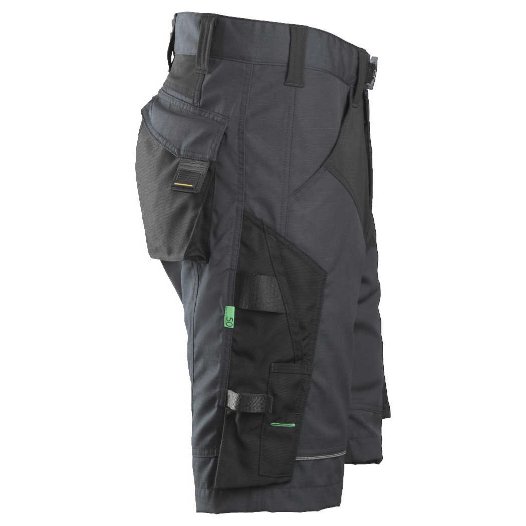Snickers korte broek 6914 steelgrey-black