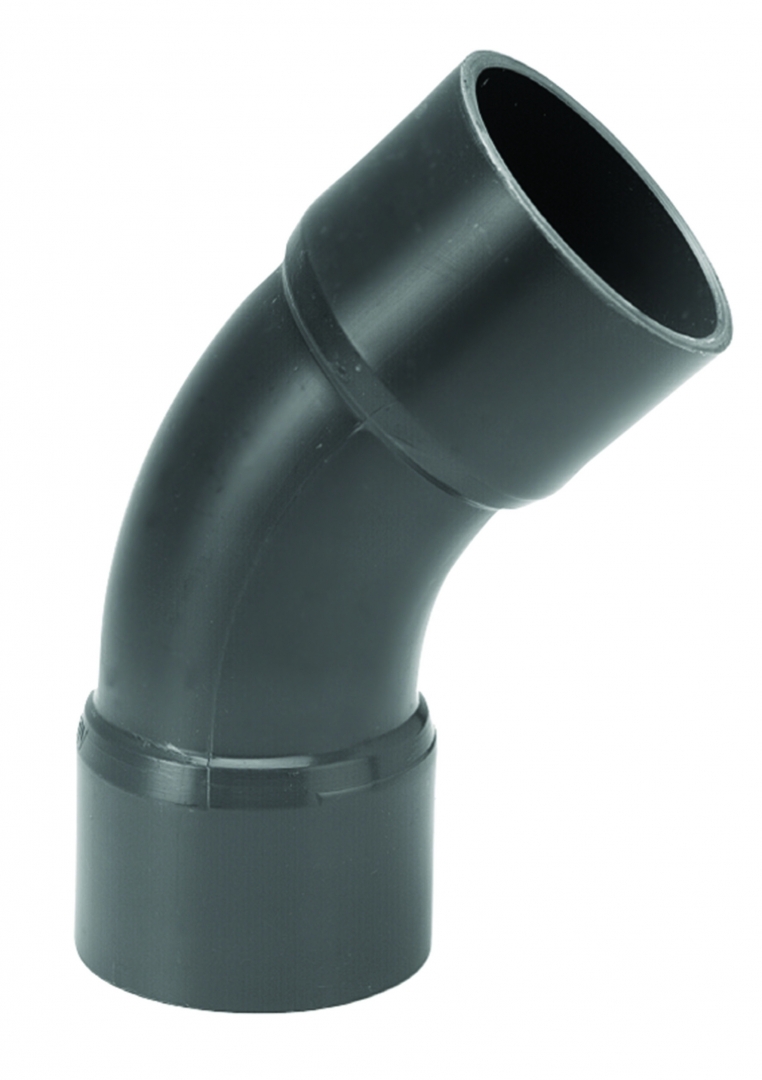 PVC Lange bocht 45°