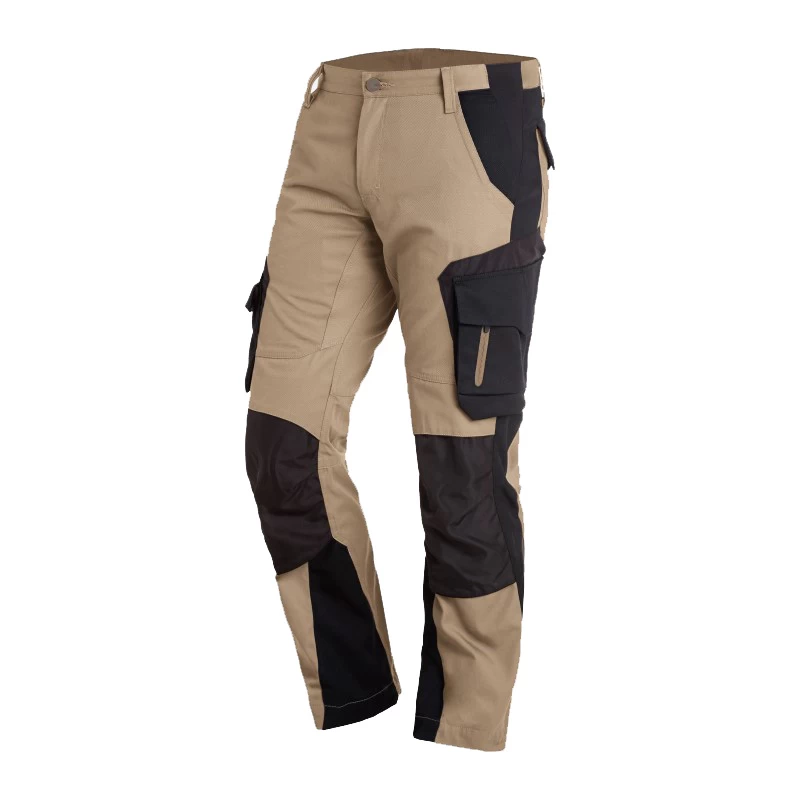 FHB werkbroek Florian beige-zwart