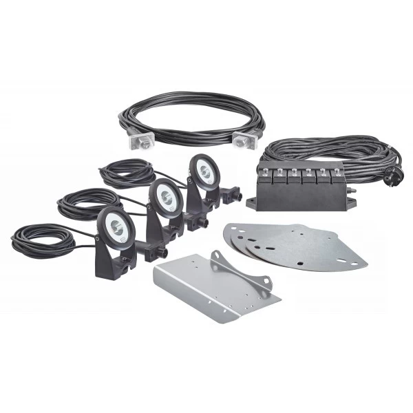 Oase drijvende fontein verlichting