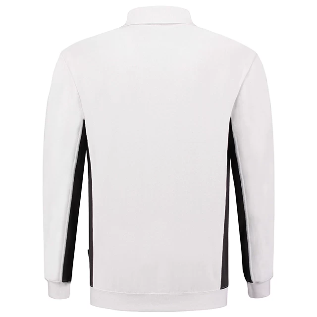 Tricorp polosweater bicolor 302001 white-darkgrey