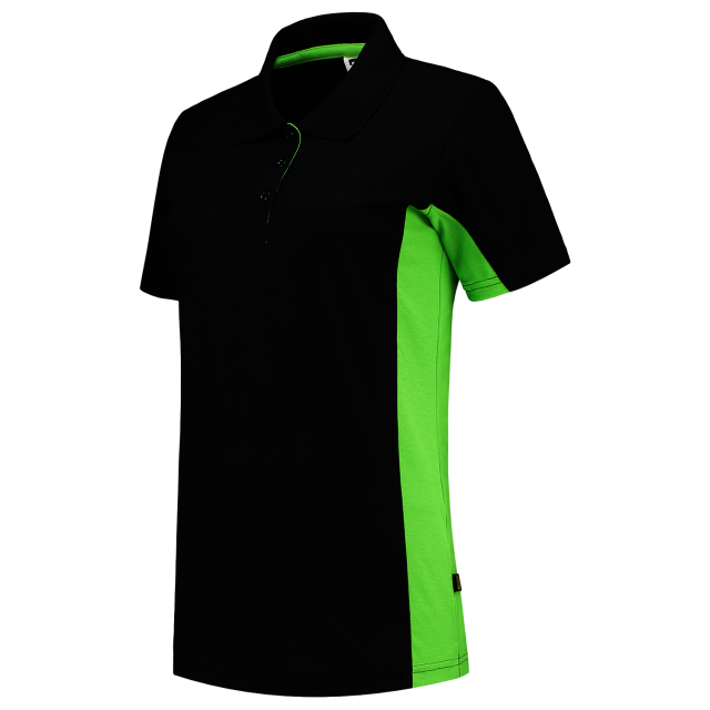 Tricorp poloshirt 202003 black-lime (dames)