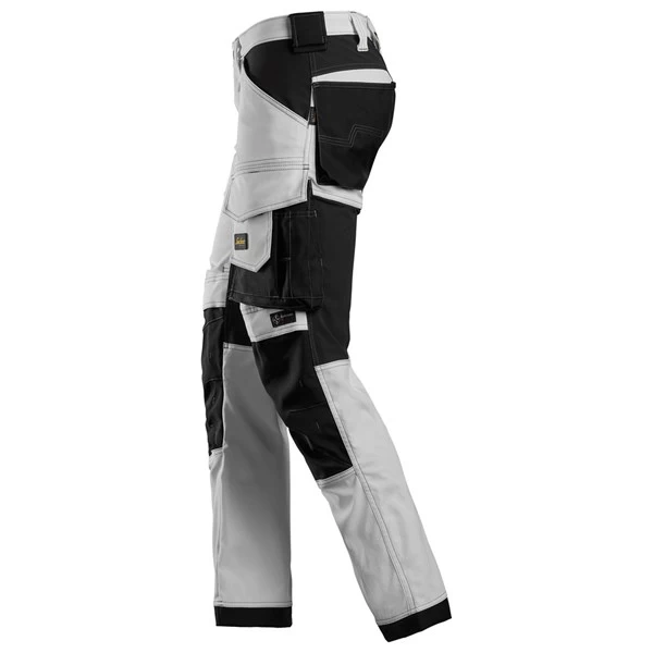 Snickers werkbroek 6341 white-black