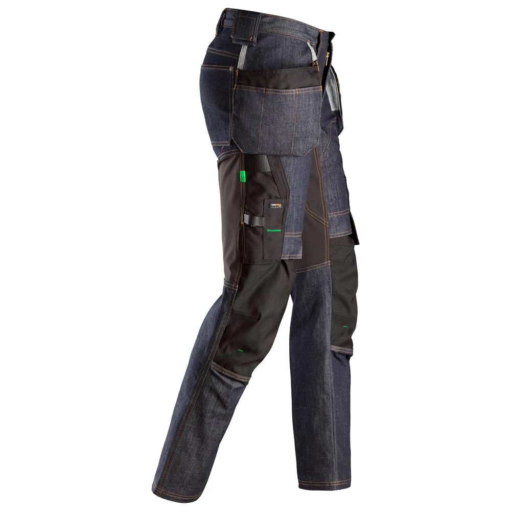 Snickers werkbroek 6955 denim-black (met holsterpockets)