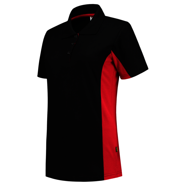 Tricorp poloshirt 202003 black-red (dames)