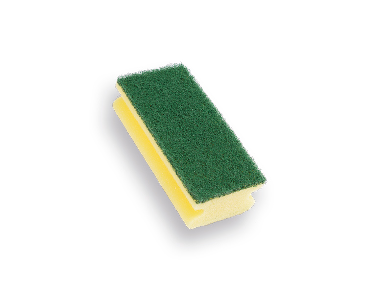 Schuurspons met greep 7x14cm