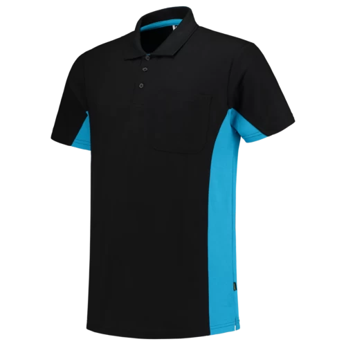 Tricorp poloshirt 202002 black-turquoise