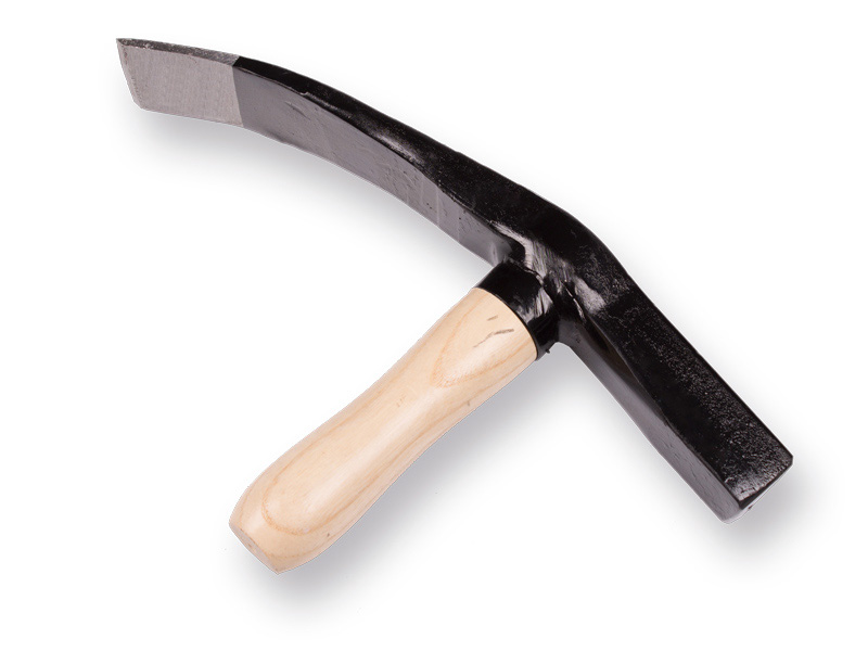 Straathamer met houten steel