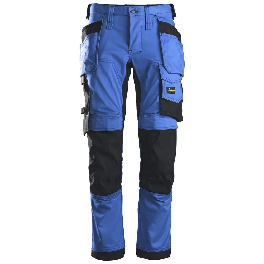 Snickers werkbroek 6241 true blue-black (met holsterpockets)