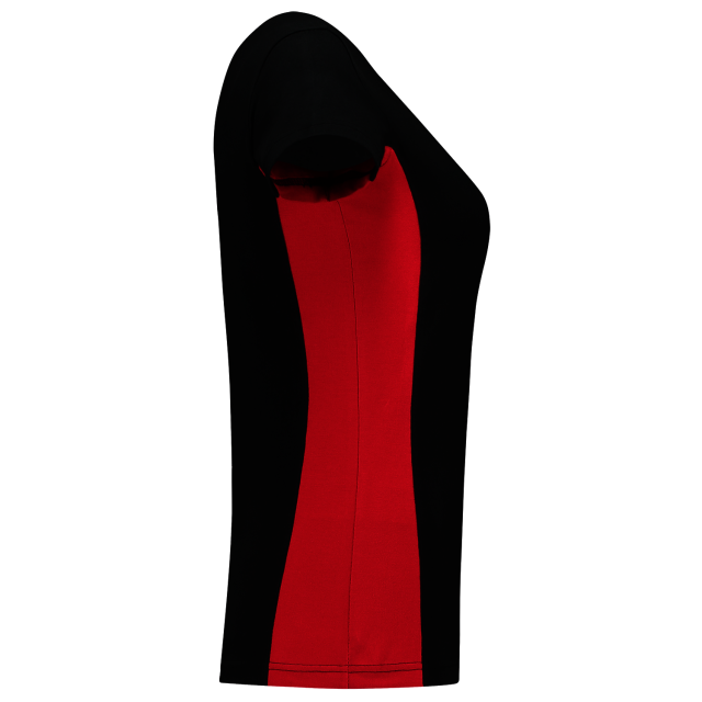 Tricorp t-shirt 102003 black-red (dames)