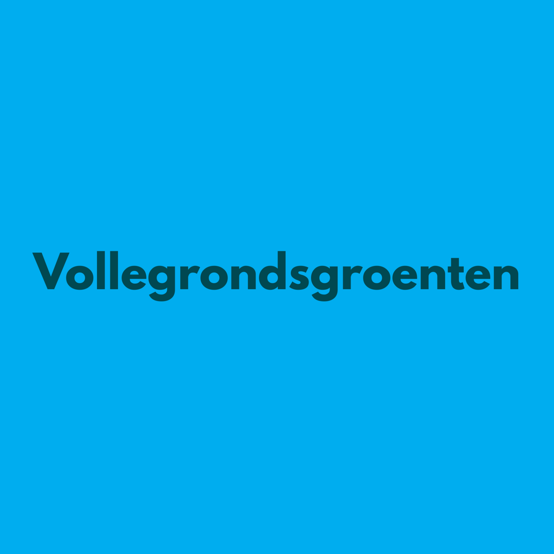 Vollegrondsgroenten