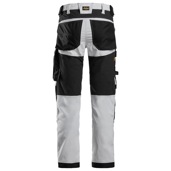 Snickers werkbroek 6341 white-black