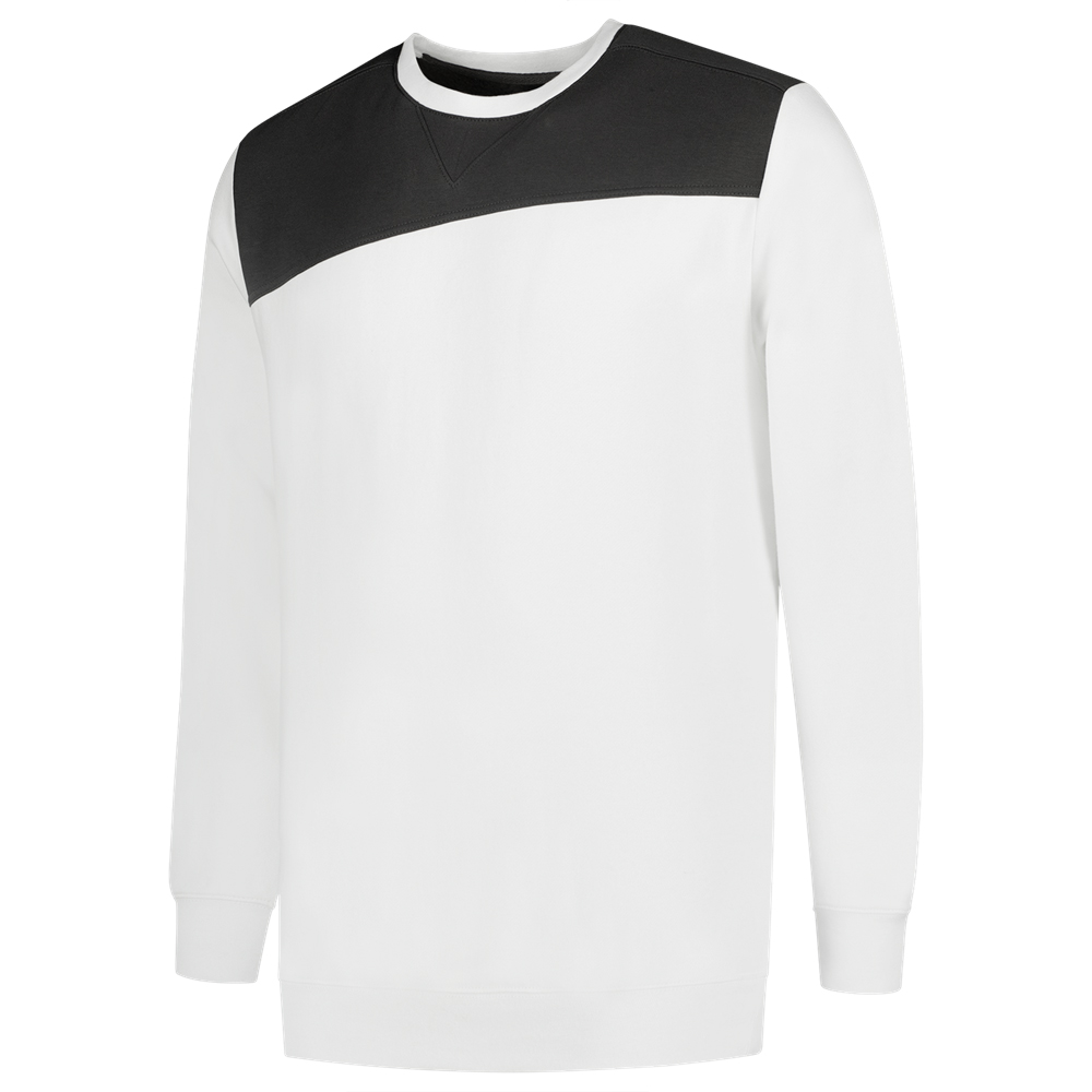 Tricorp sweater bicolor 302013 white-darkgrey