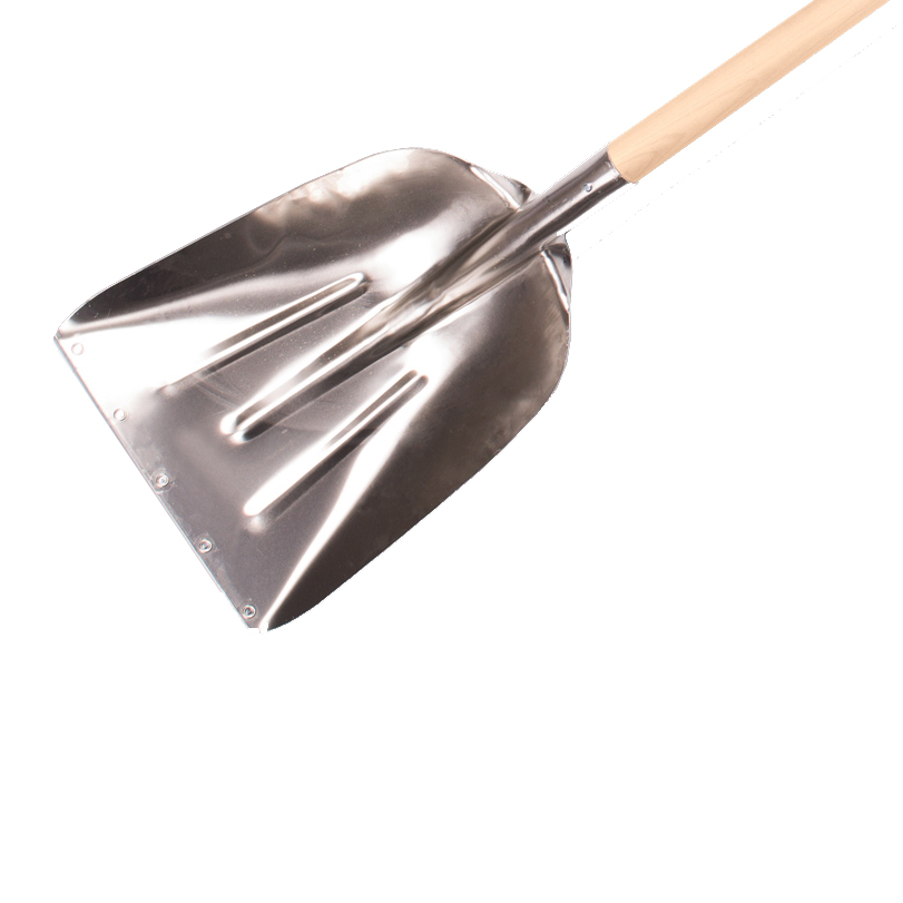 Graanschoppen aluminium met lange steel