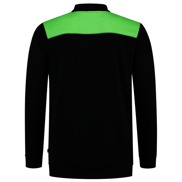 Tricorp polosweater bicolor 302004 black-lime