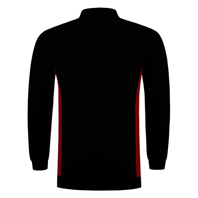 Tricorp polosweater bicolor 302001 black-red