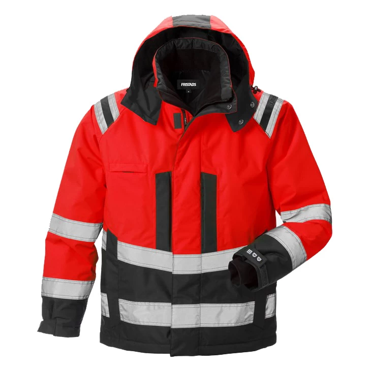 Fristads jas 4035 rood-zwart HV