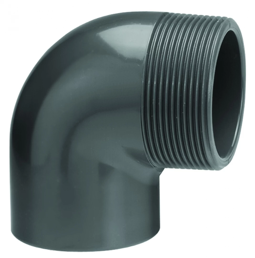 PVC Knie 90° lijm x buitendraad